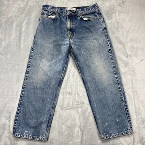 Vinatge Levi's 505 Jeans Mens 38x30 Blue Denim Regular Fit Straight Leg Outdoor